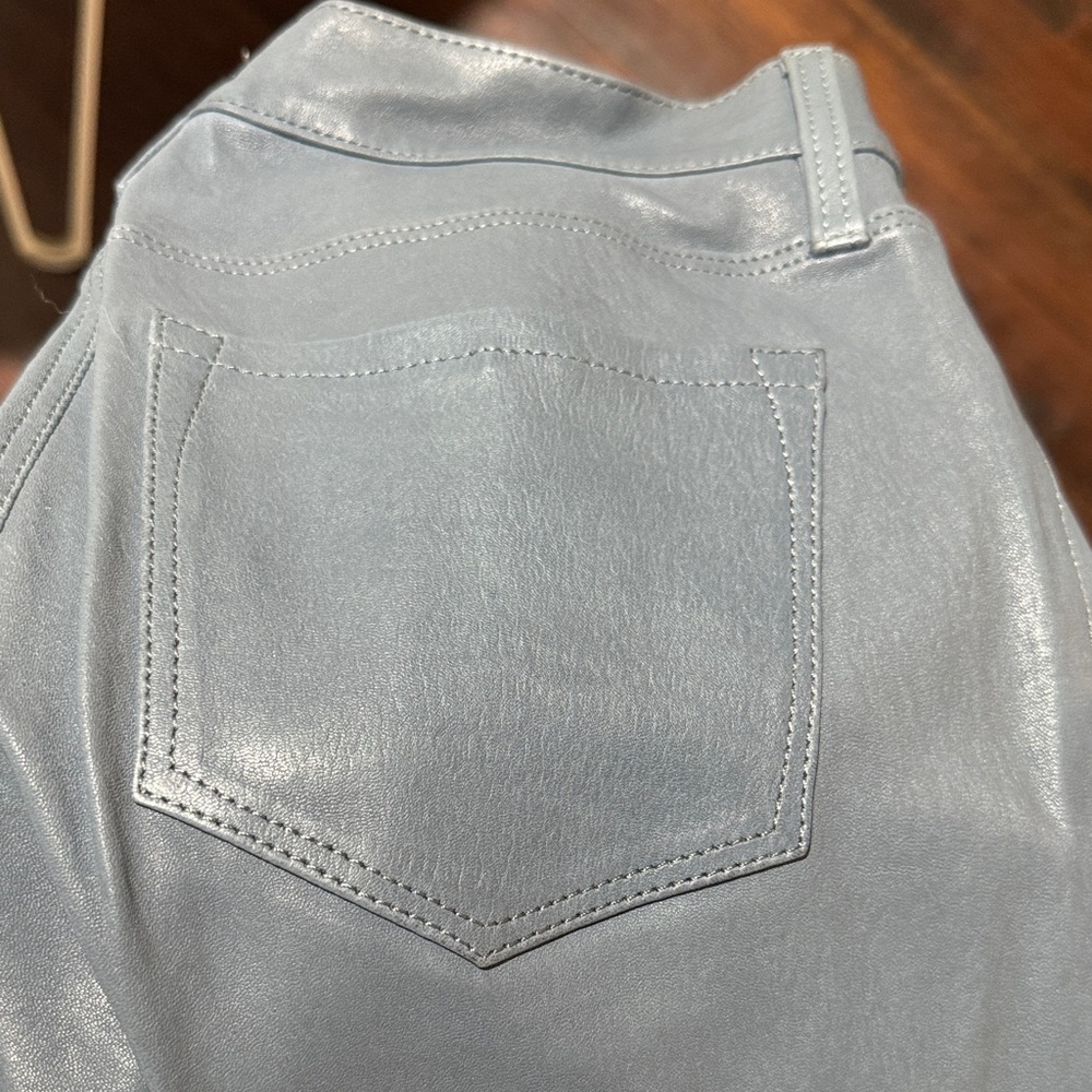 J Brand mid rise Slate/Blue Leather Pants - Picture 14 of 14